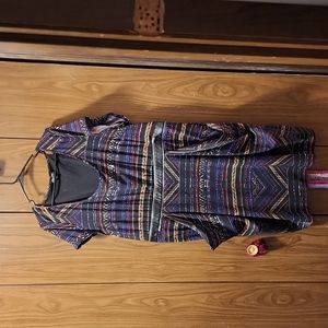 Aztec print dress with pockets